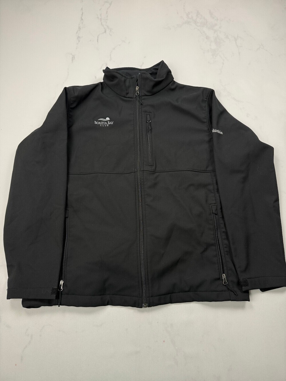 Columbia Bonita Bay Club Jacket Black Contemporary Statement Style - Mens XL
